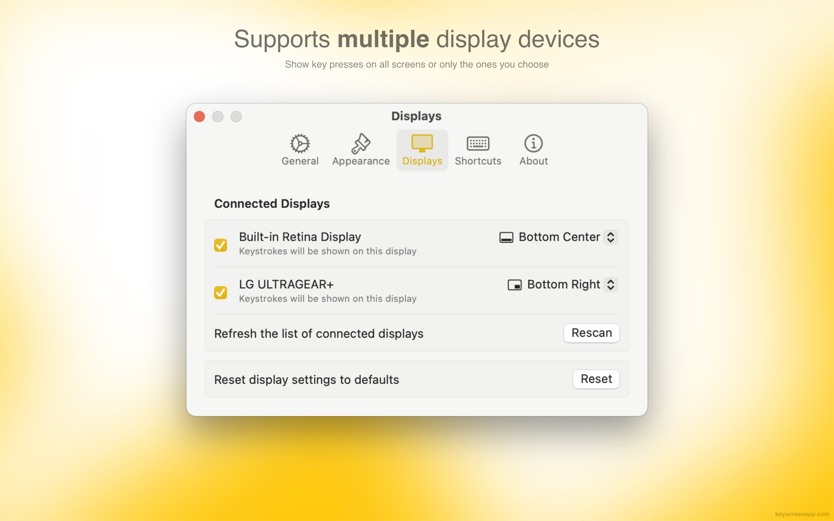 KeyScreen Multi-Display